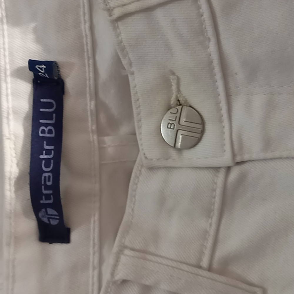 Tractr BLU Jeans color white size 24 - Picture 4 of 8
